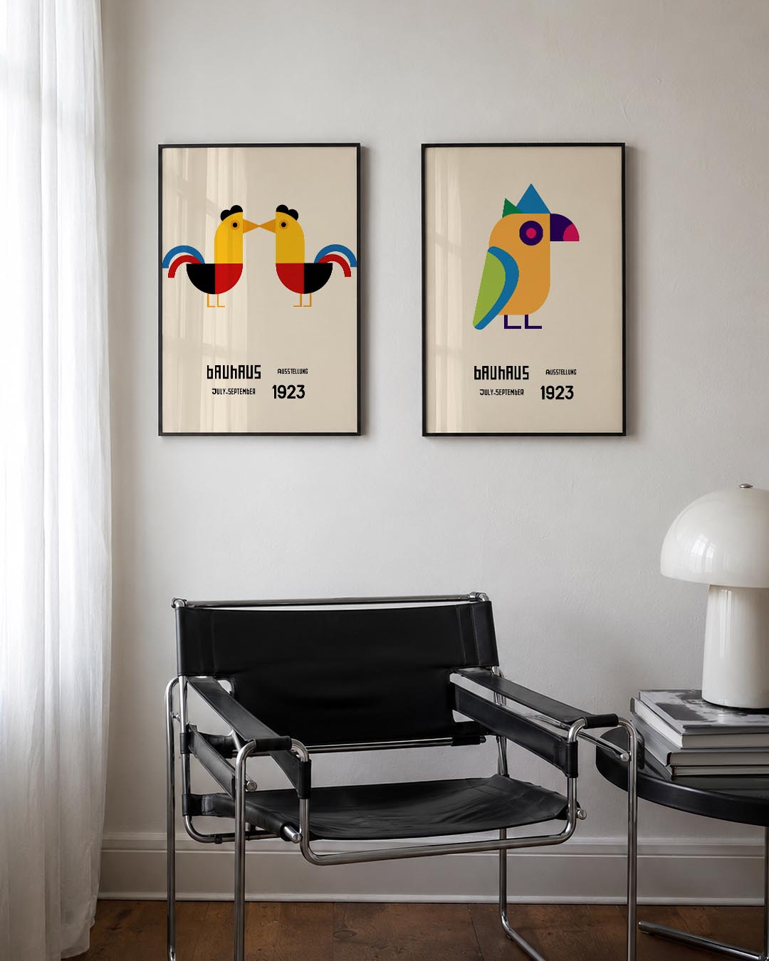 Vogels en vormen Posterset