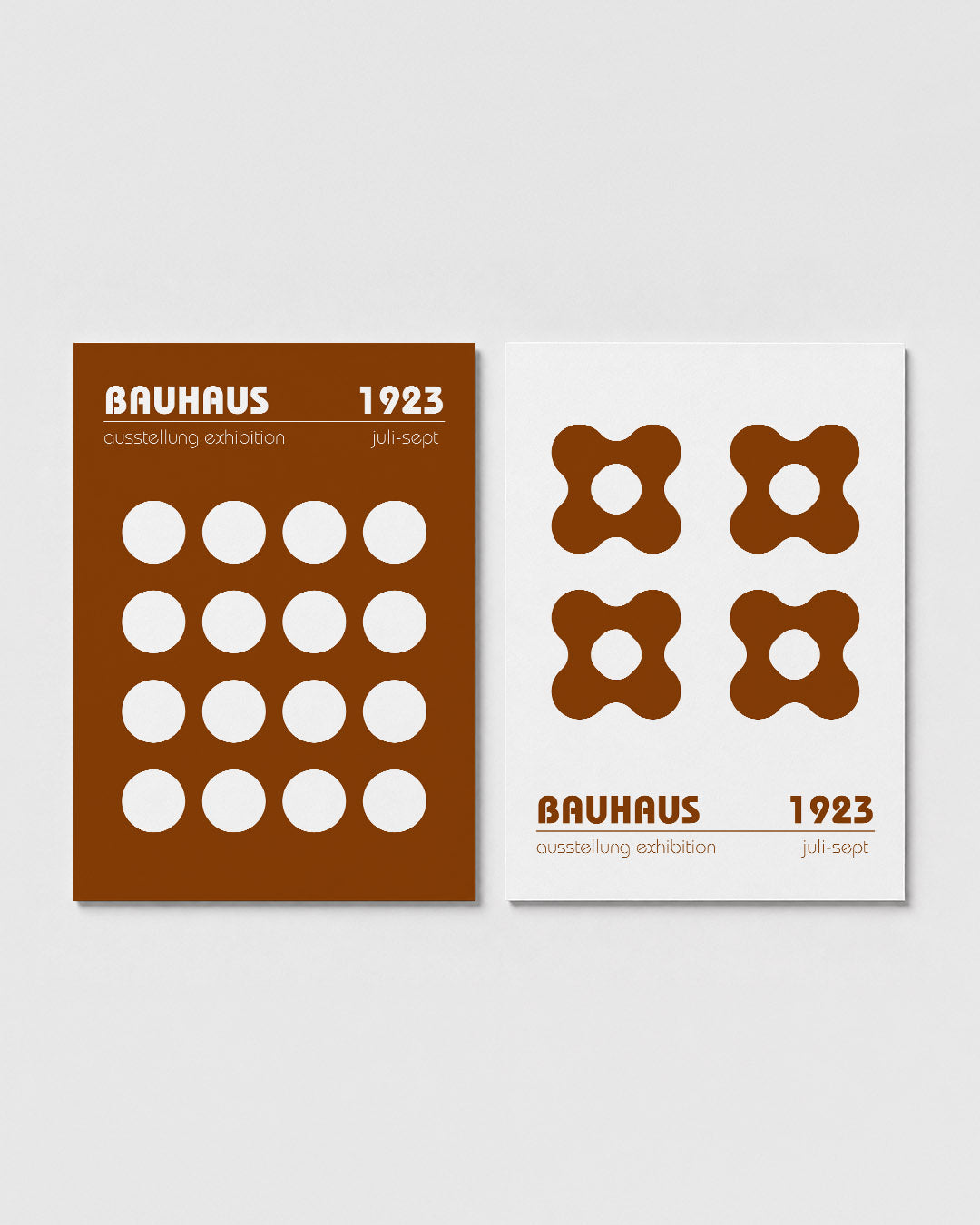 Cirkelpatroon en tekst Postersets