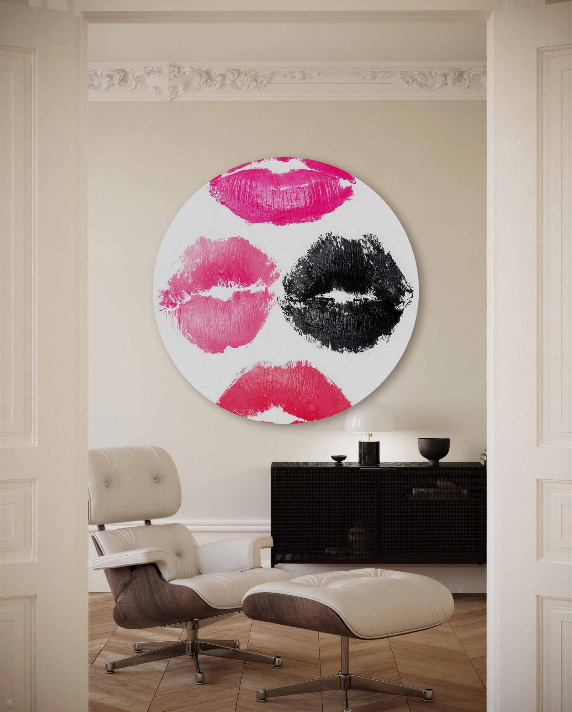 Lippenafdrukken Muurcirkel