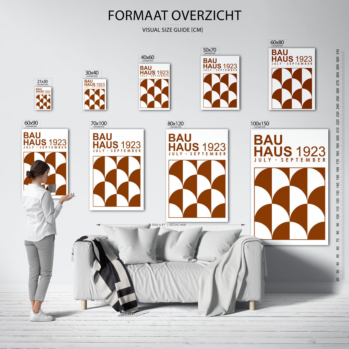 Vormritme en kleur Poster