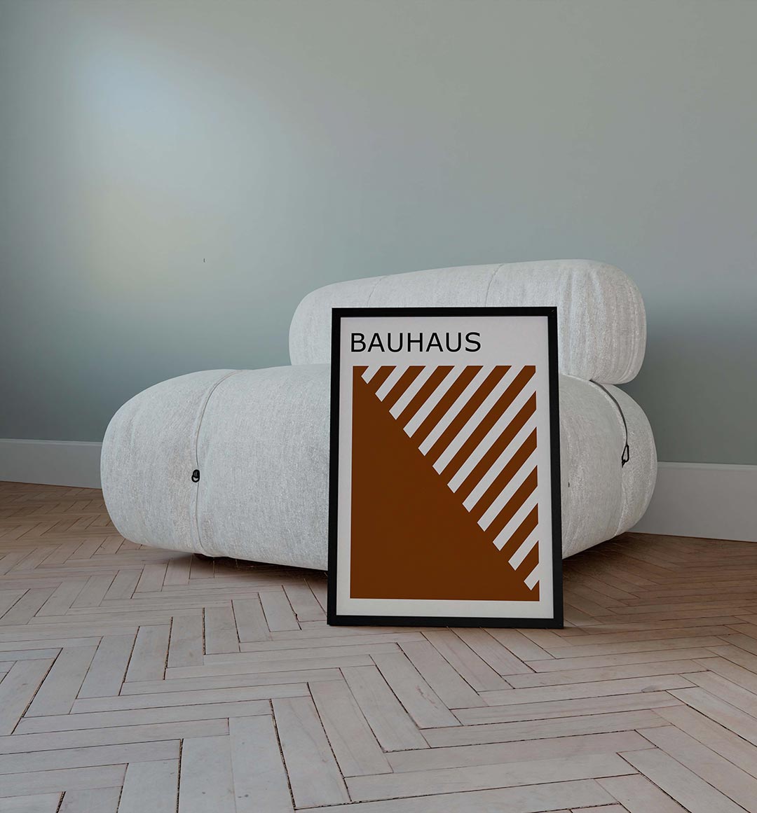 Diagonal lijnen Poster