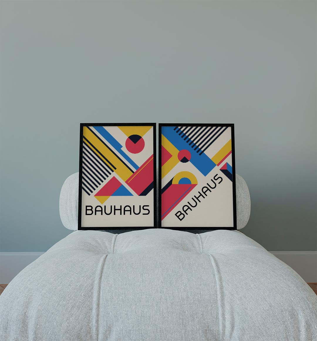 Kleurrijke vormen Posterset