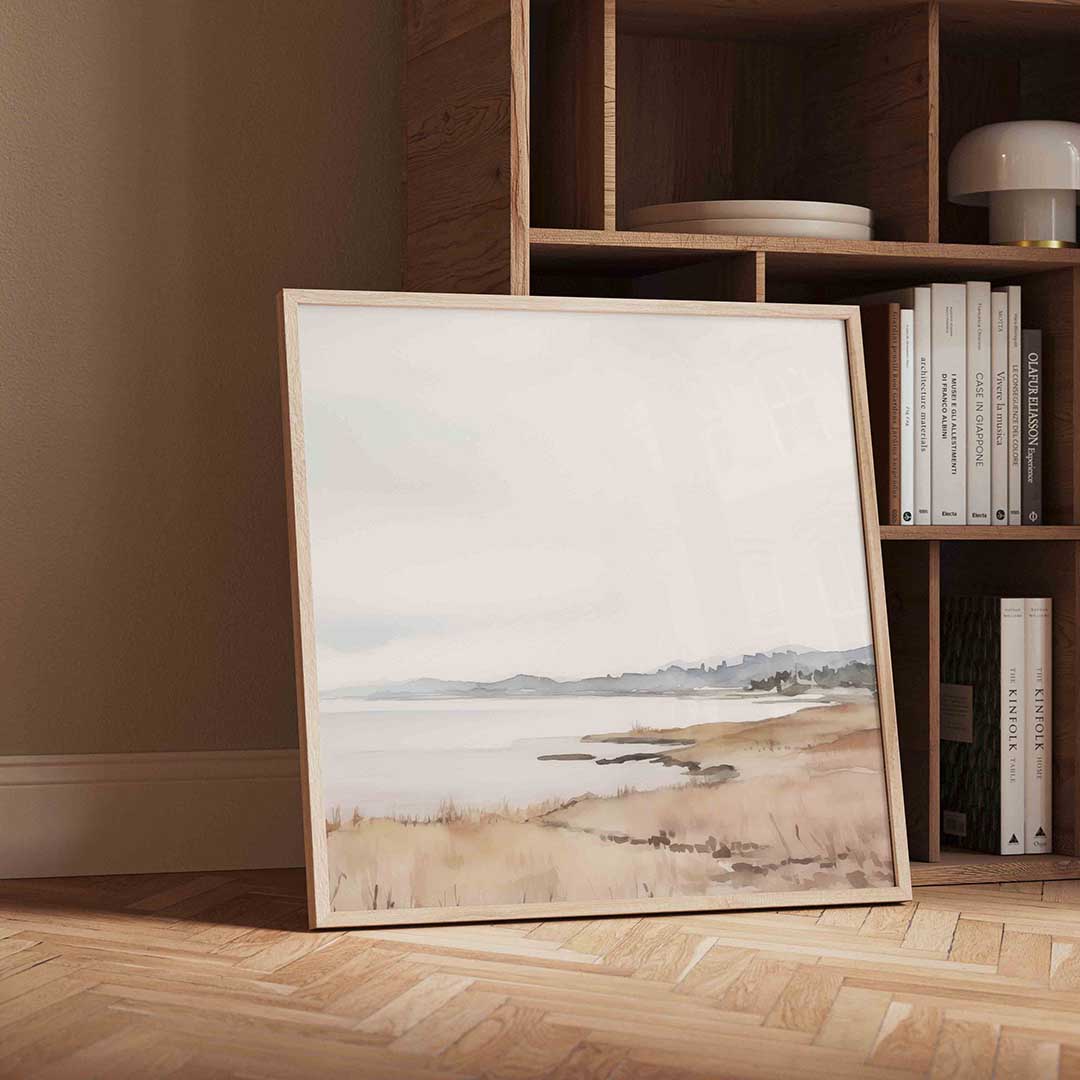 Landschap aan zee Poster