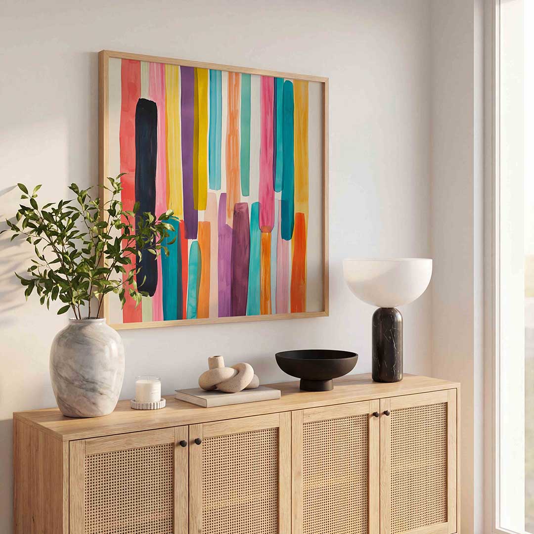 Verticale strepen Poster