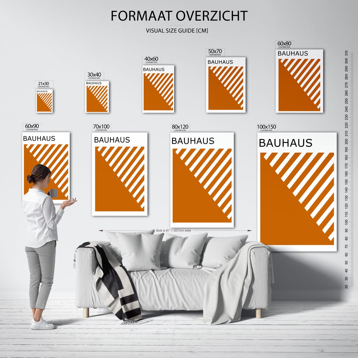 Lijnenspel en vlakverdeling Poster