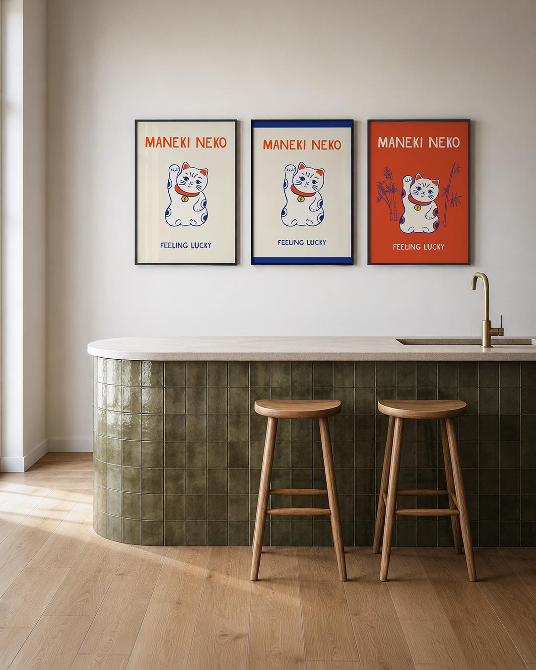 Geluksbrenger kat Posterset