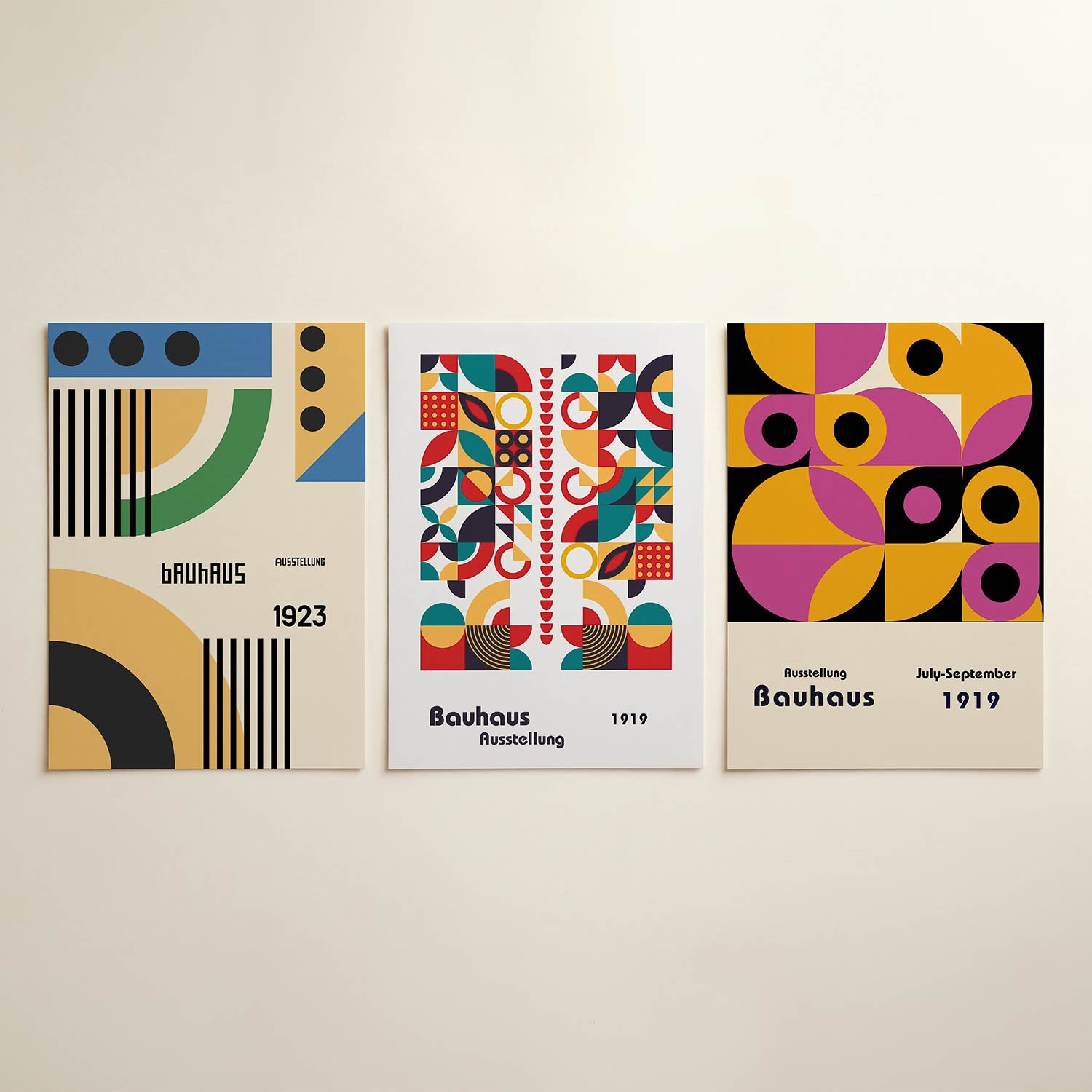 Vormen en kleurvlakken Posterset