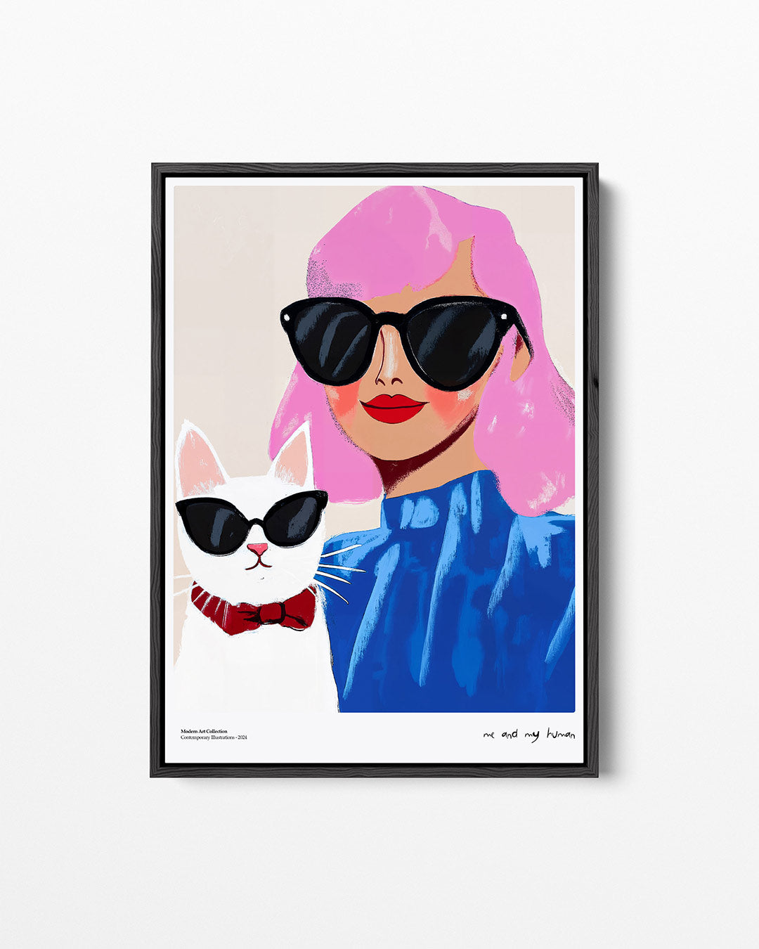 Vrolijke portret illustratie Kunstwerk