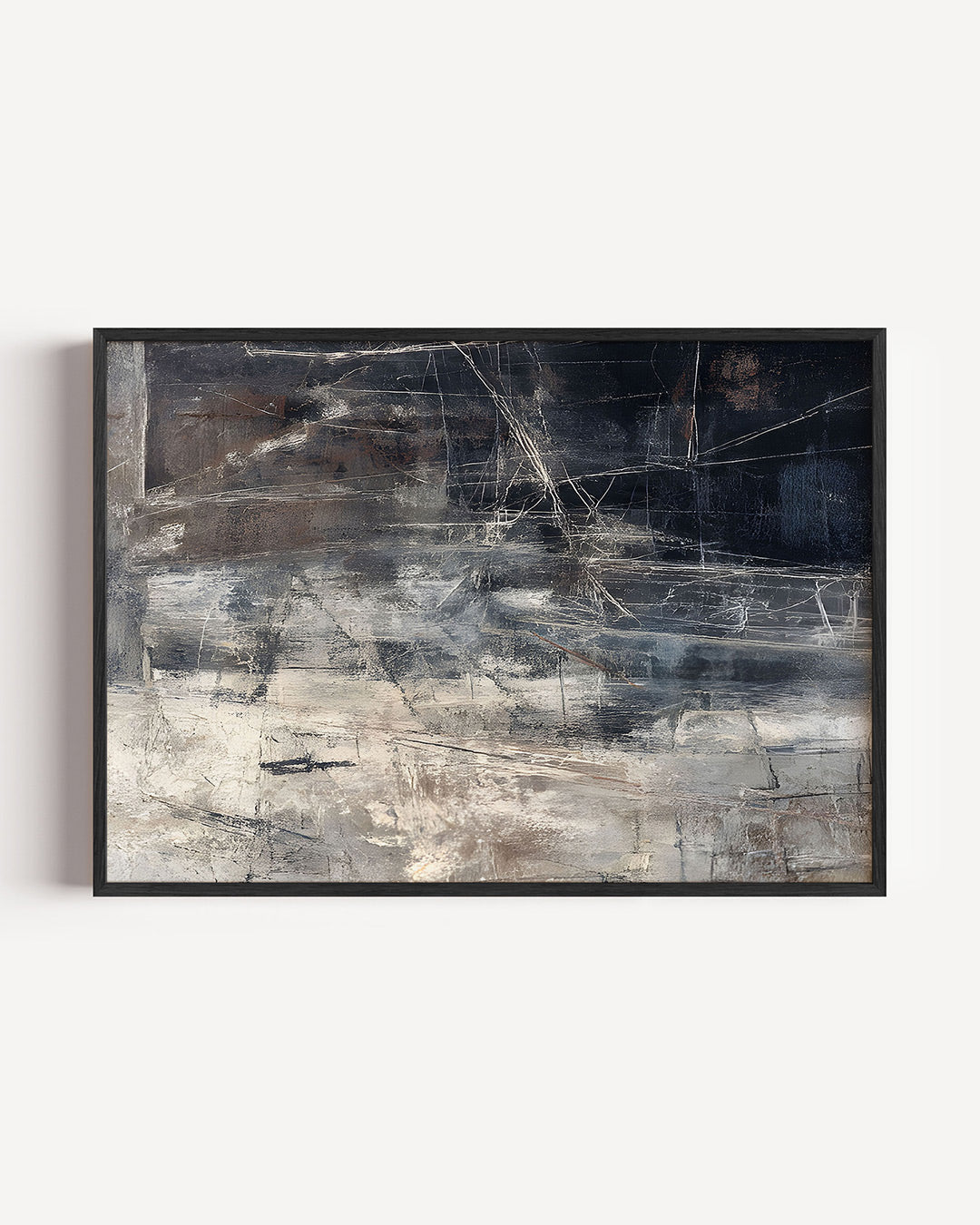 Abstracte lijnen en texturen Poster