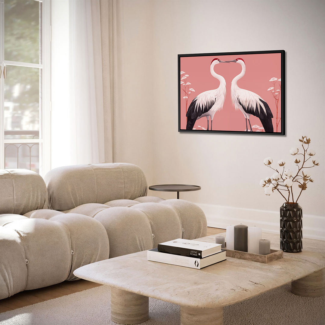 Elegante vogels Kunstwerk