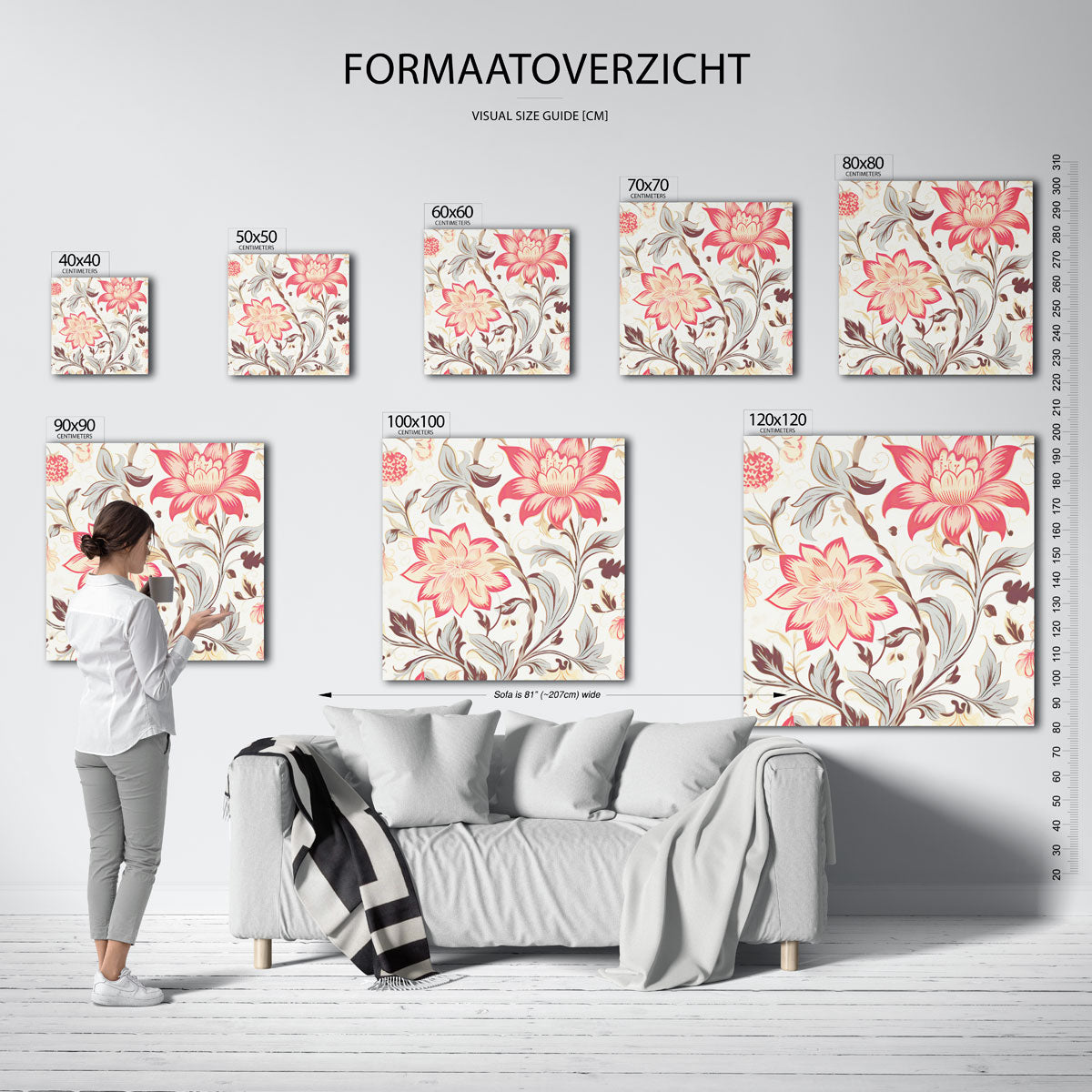 Bloemen en bladeren Poster