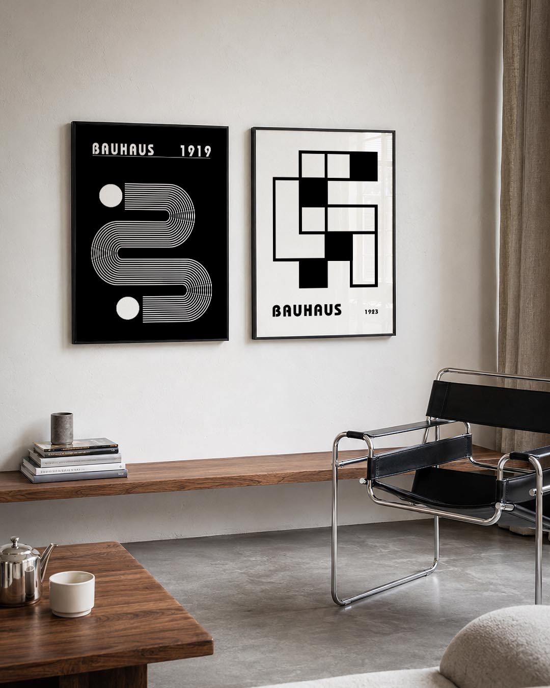 Lijnen en vlakkenspel Posterset