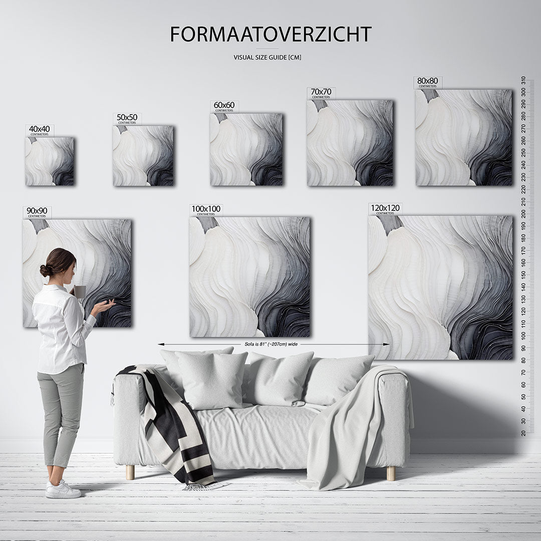 Golvende lijnen Kunstwerk
