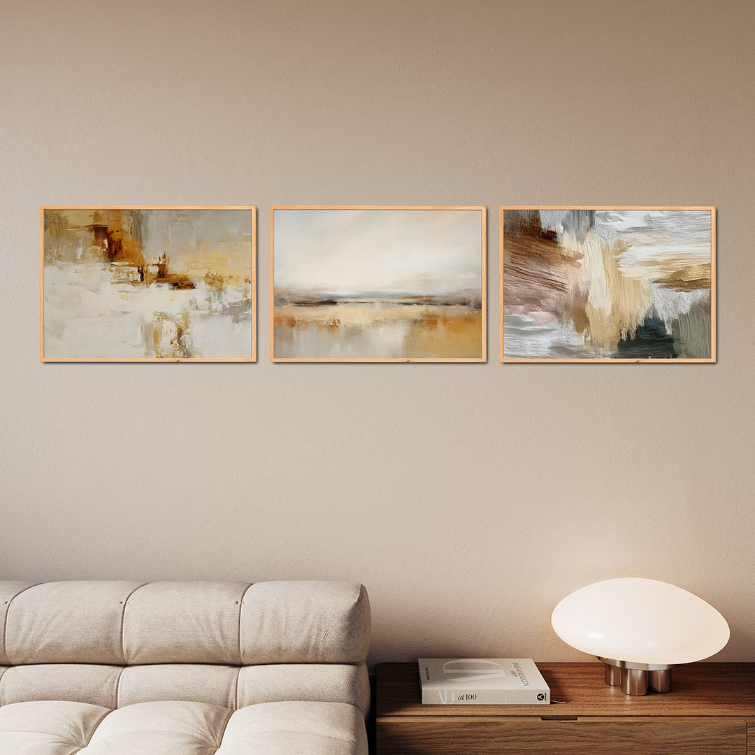 Warme kleurvlakken Posterset