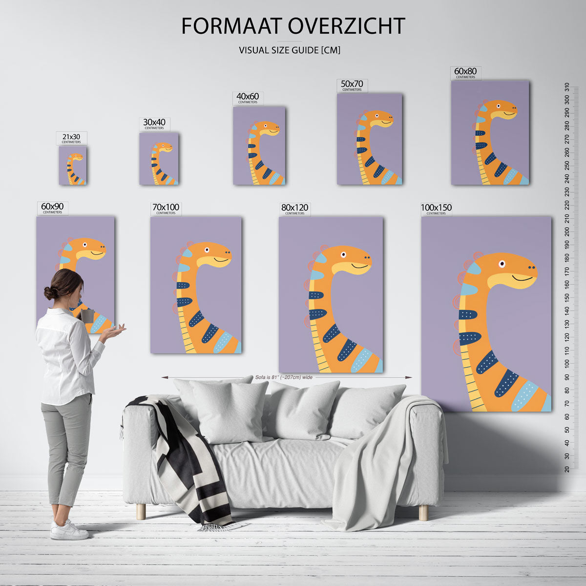 Dinosaurus illustratie Poster