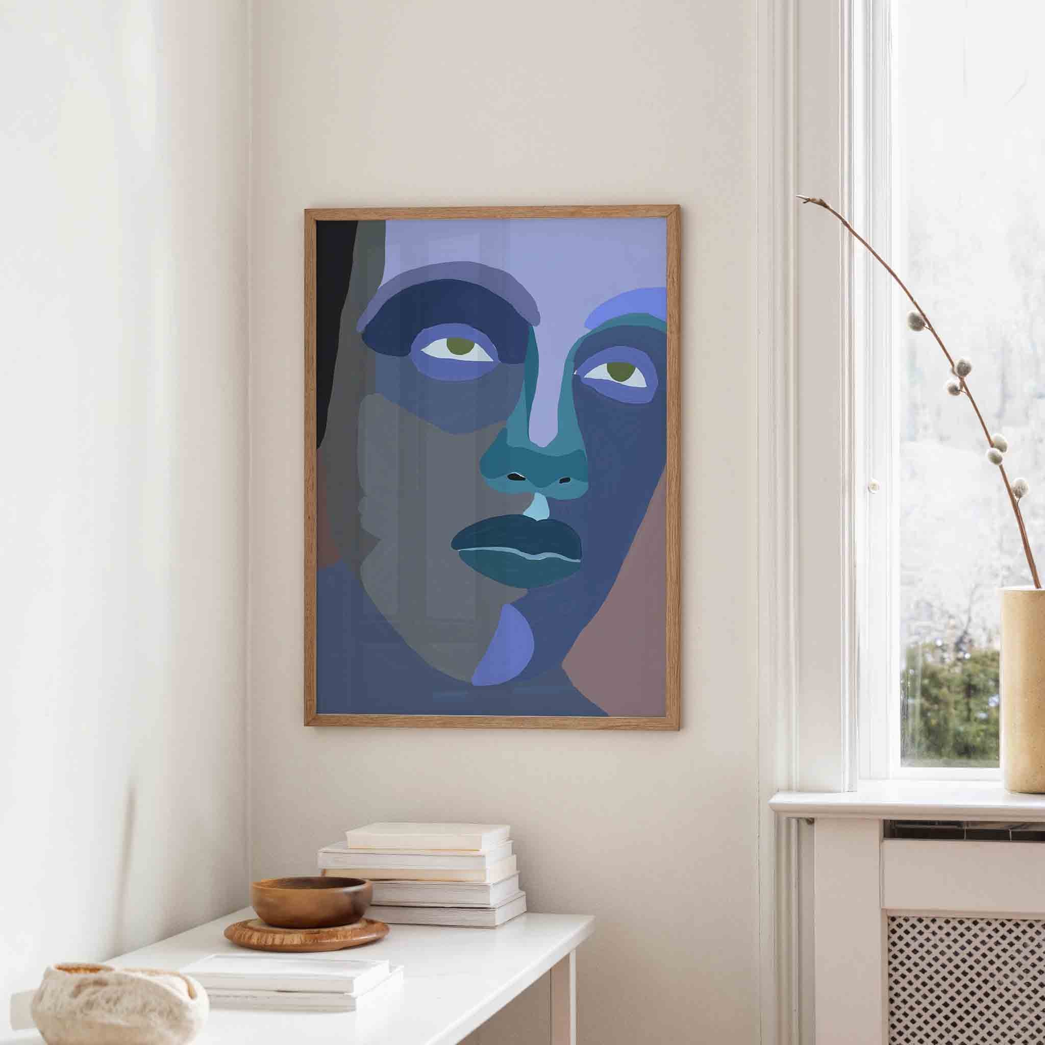 Abstract gezicht Poster