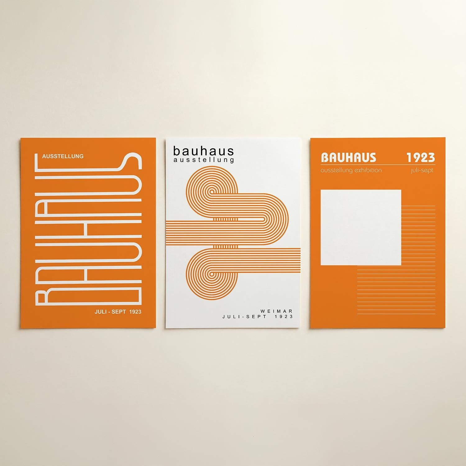Lijnen en kleurvlakken Posterset