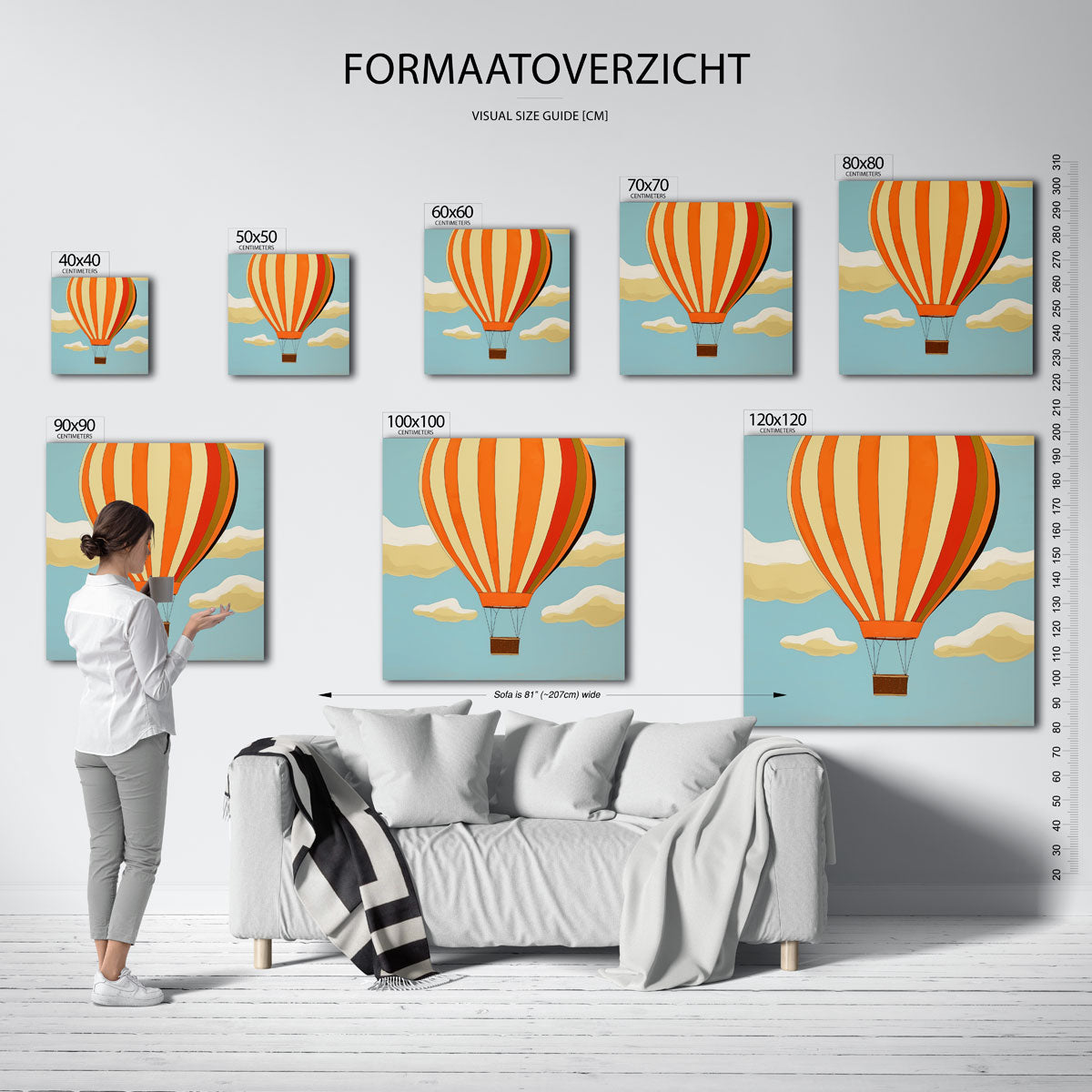 Luchtballon Poster