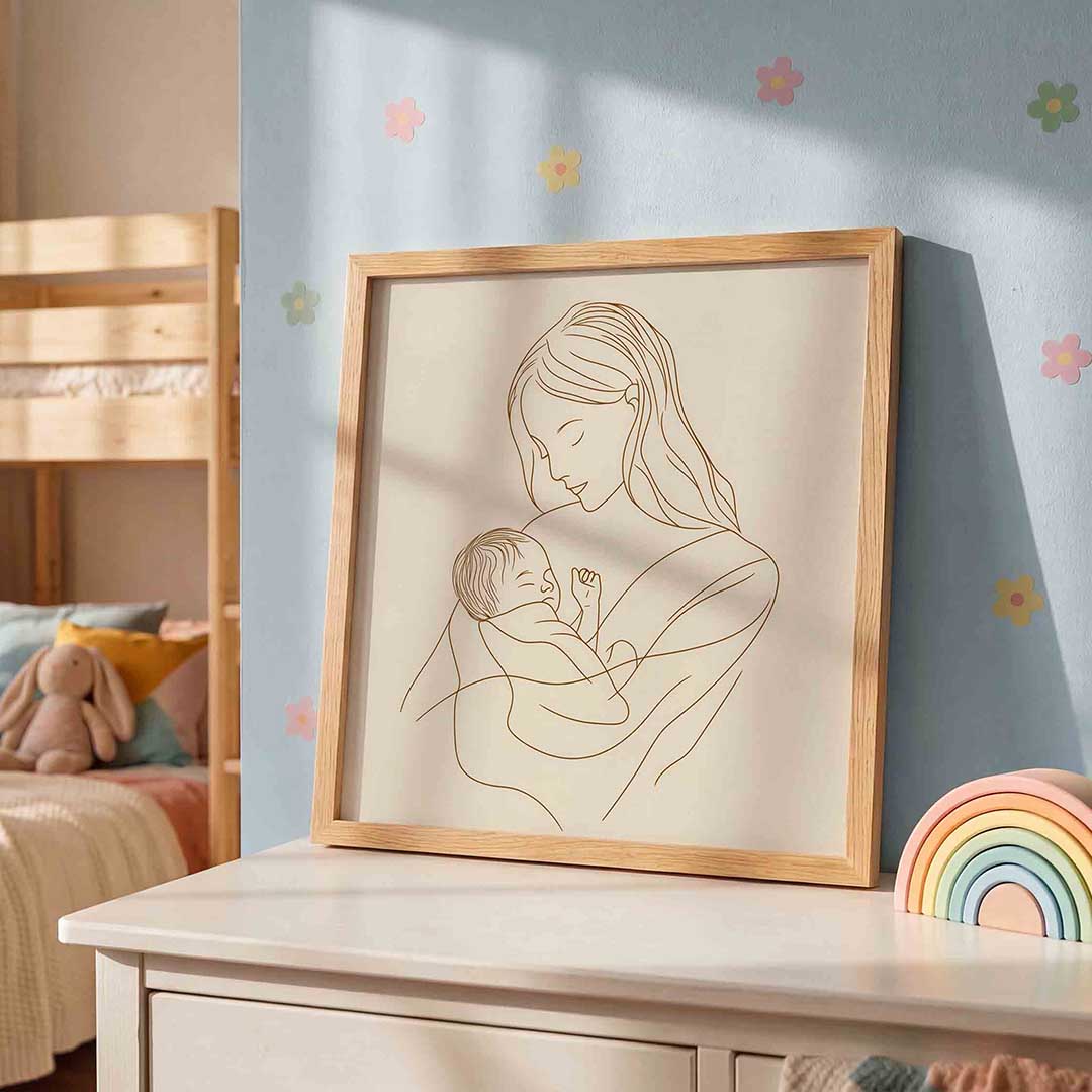 Moeder en kind Poster