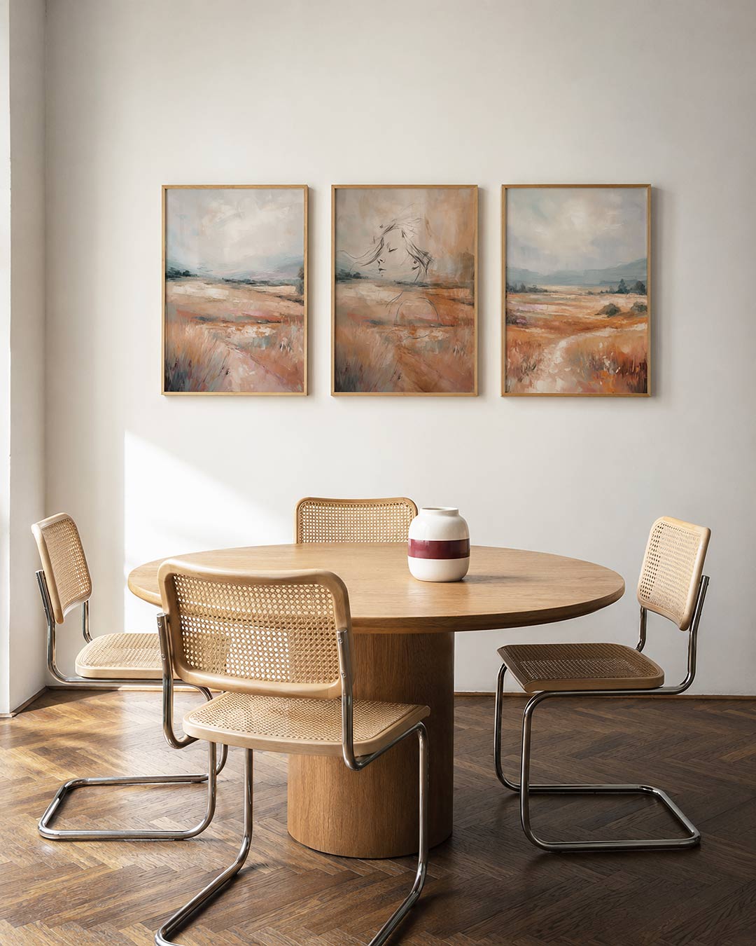 Zachte landschapstinten Posterset