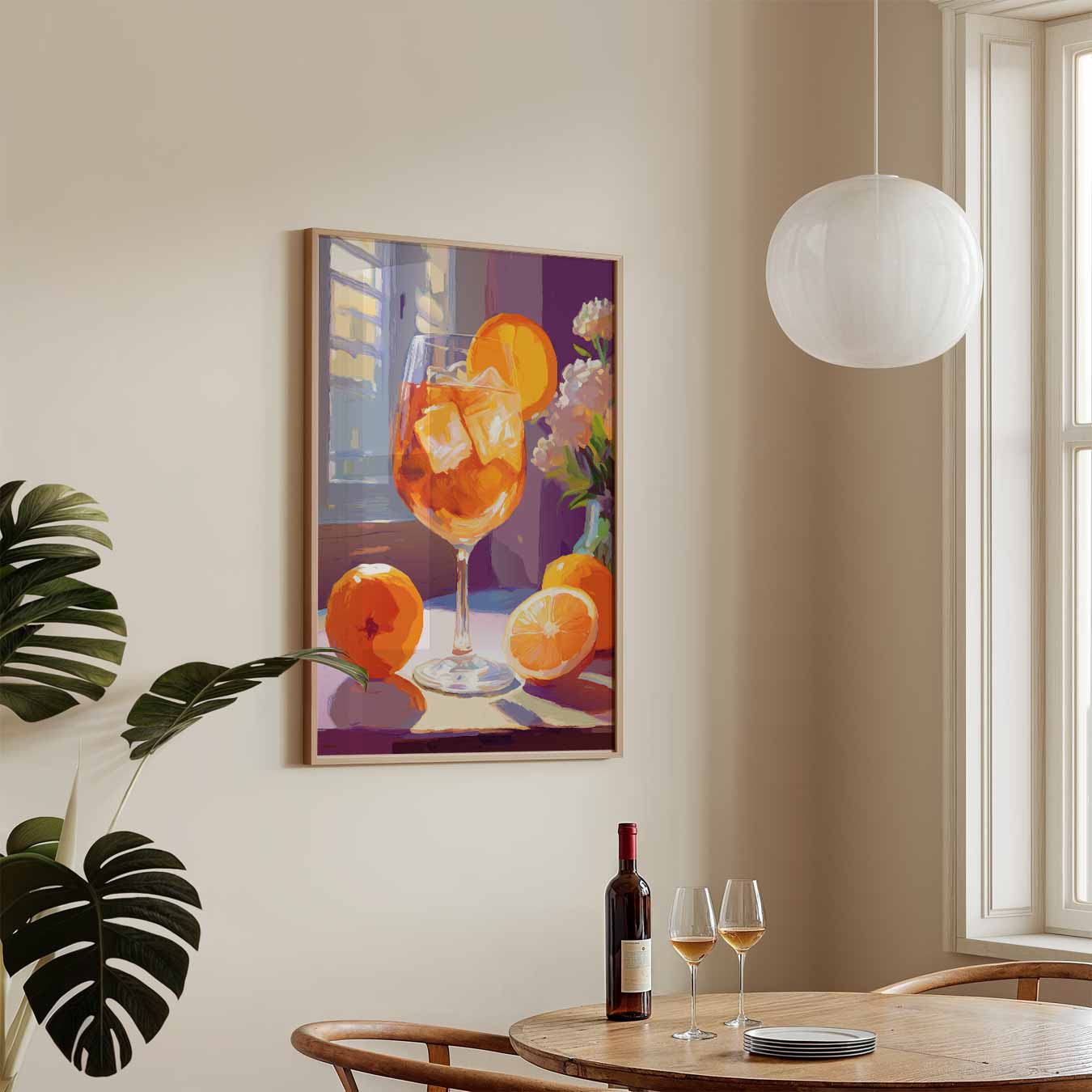 Verfrissende Citrus Cocktail Poster-WallArtistic