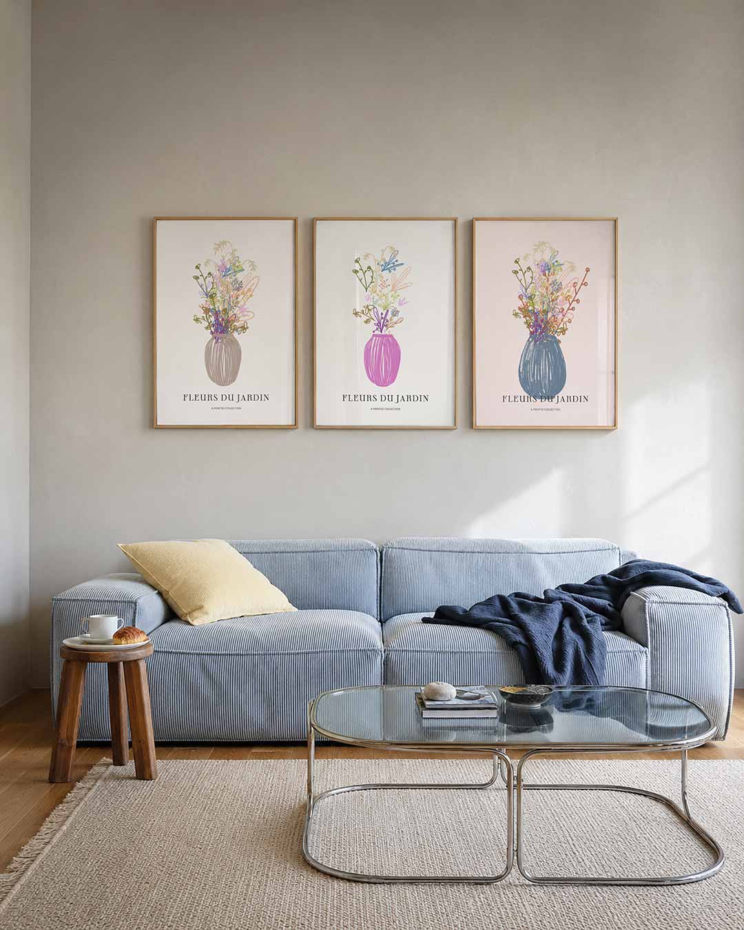 Bloemrijke vaas Posterset
