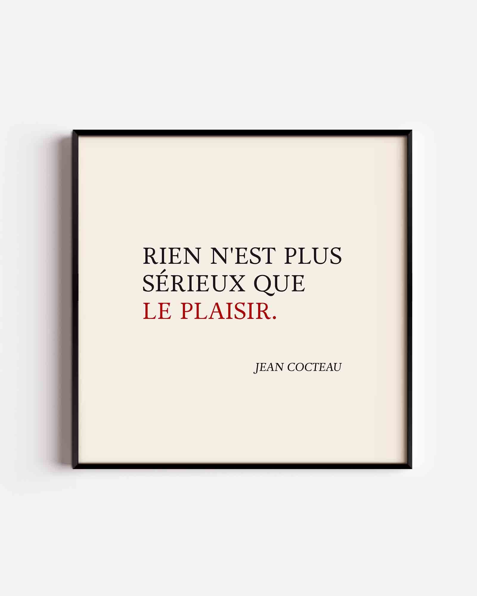 Citaat van jean cocteau Poster