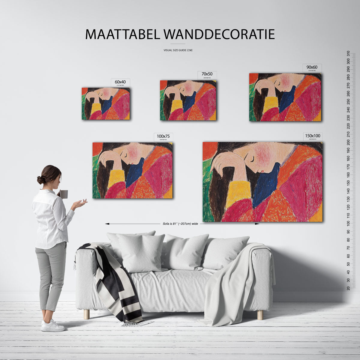 Kleurrijke dromer Kunstwerk