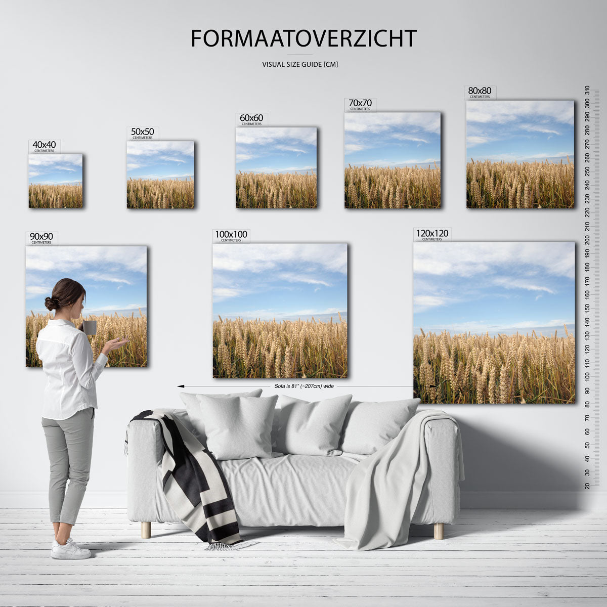 Gouden tarweveld Poster