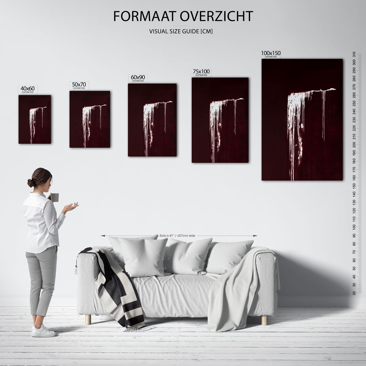 Druipend contrast Kunstwerk
