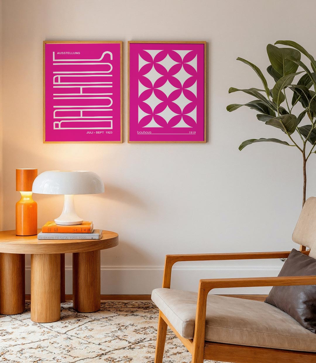 Lijnen en kleur Posterset