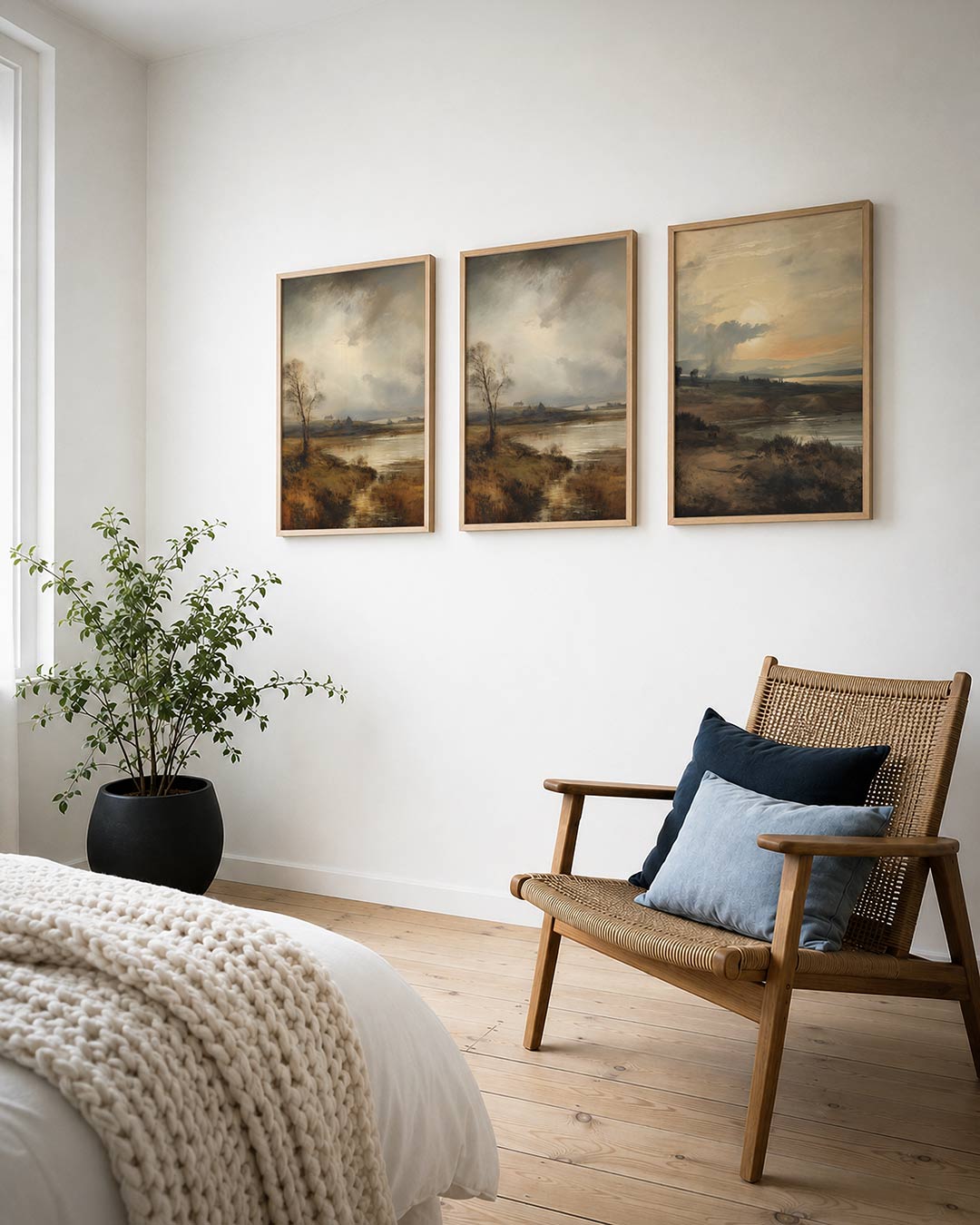 Landschap en reflectie Posterset