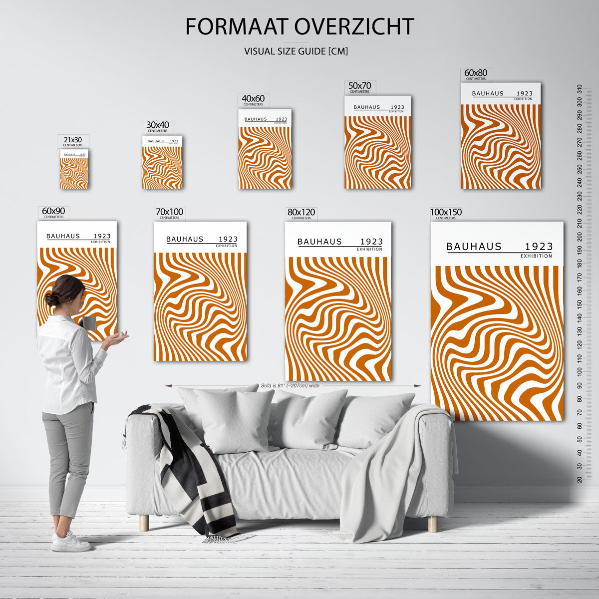 Golvend lijnenspel Poster