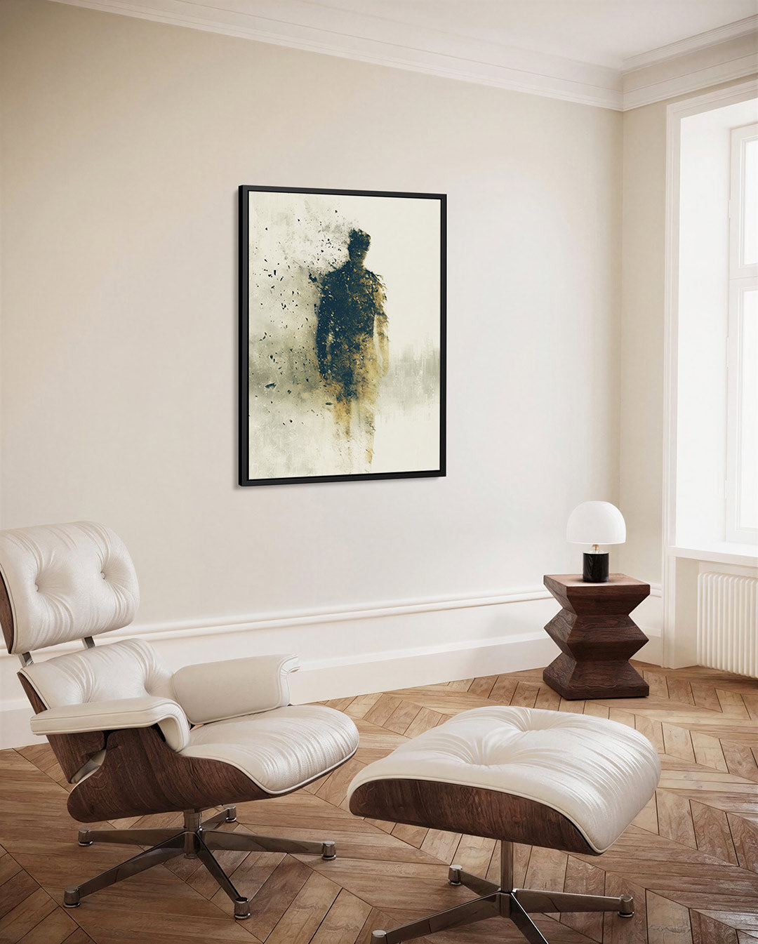 Vervagende silhouet Kunstwerk