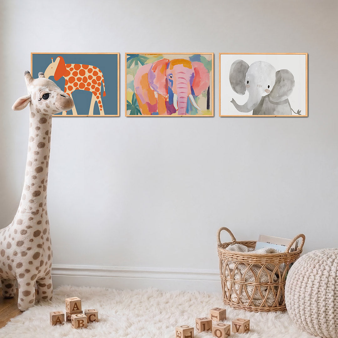 Vorm en kleurenspel Posterset