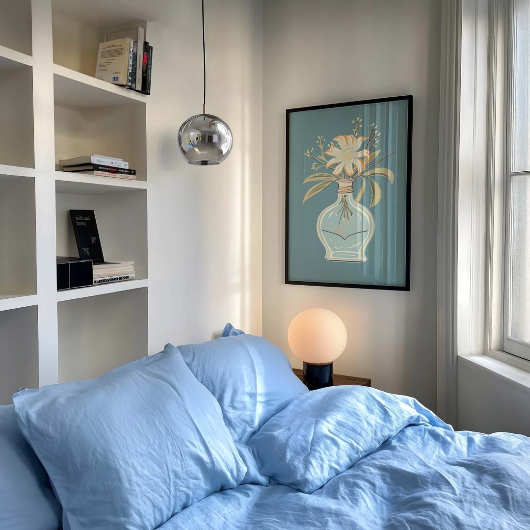 Bloemen in Vaas Poster-WallArtistic