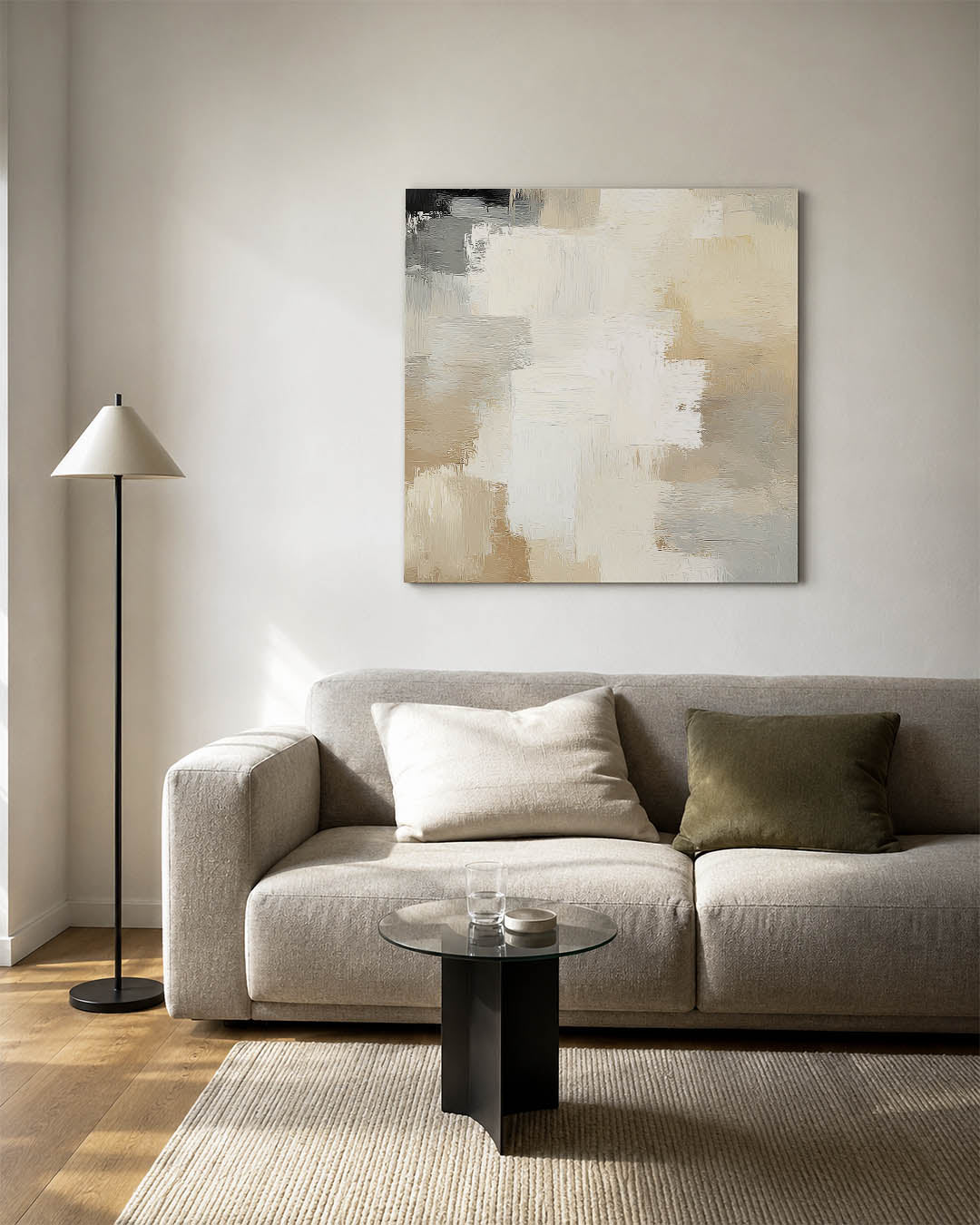 Zachte kleurvlakken Kunstwerk