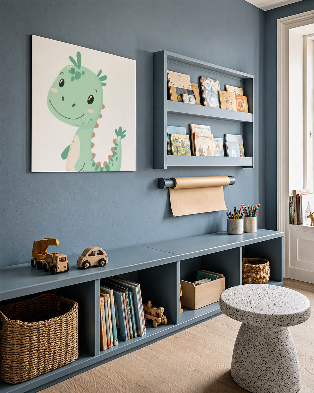 Vrolijke dino illustratie Kunstwerk