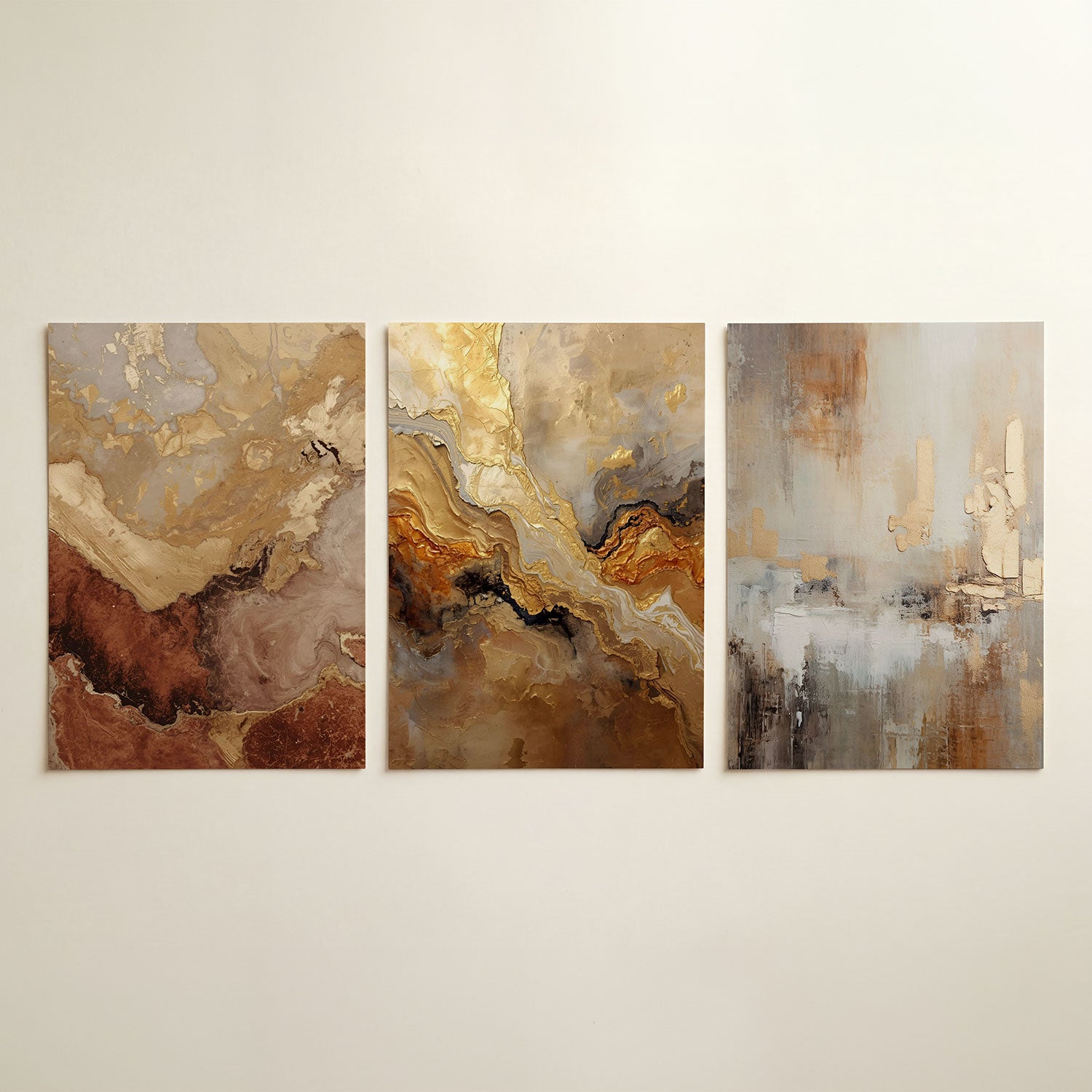 Aardse kleurenmix Posterset