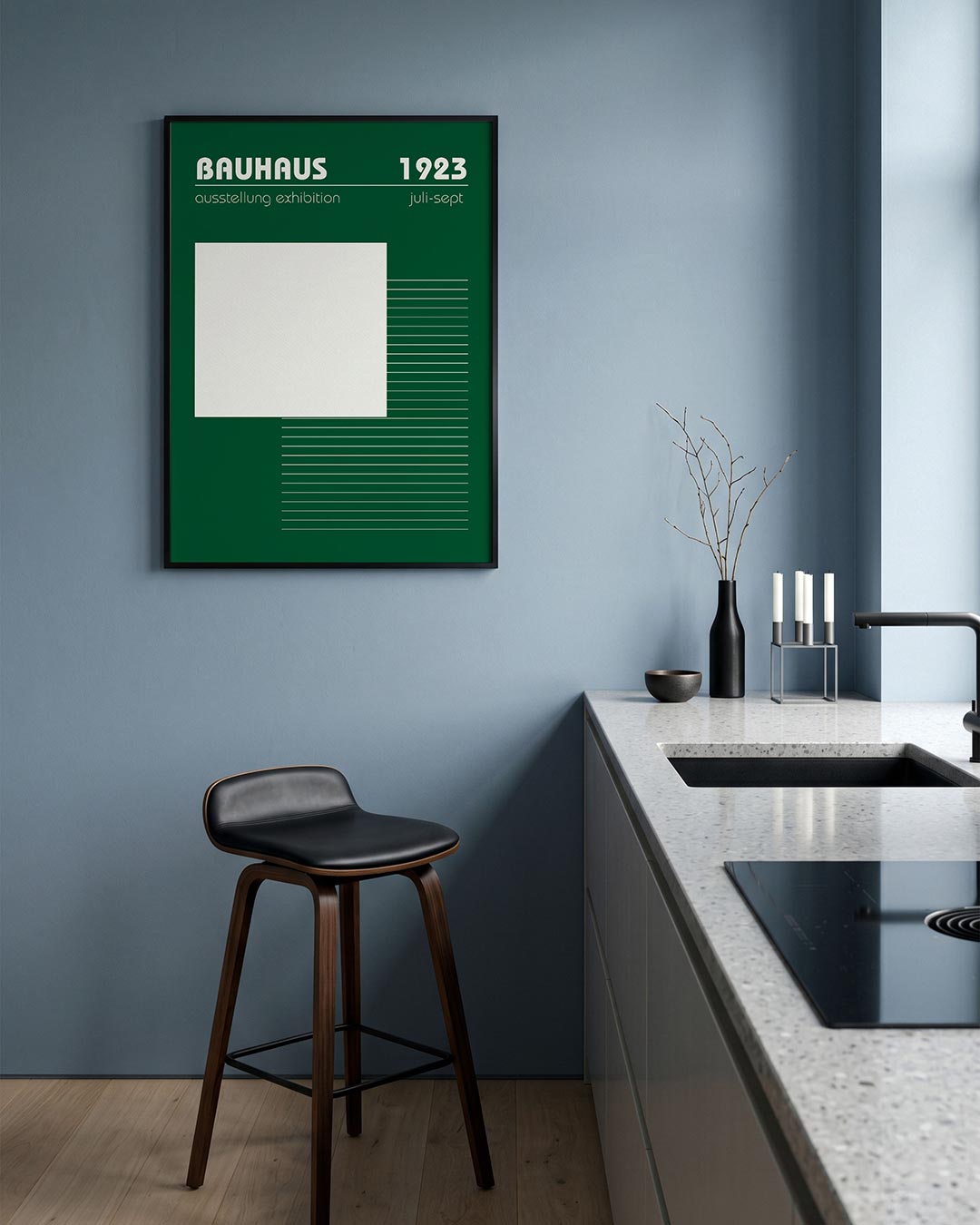 Lijnen en vlakte Poster
