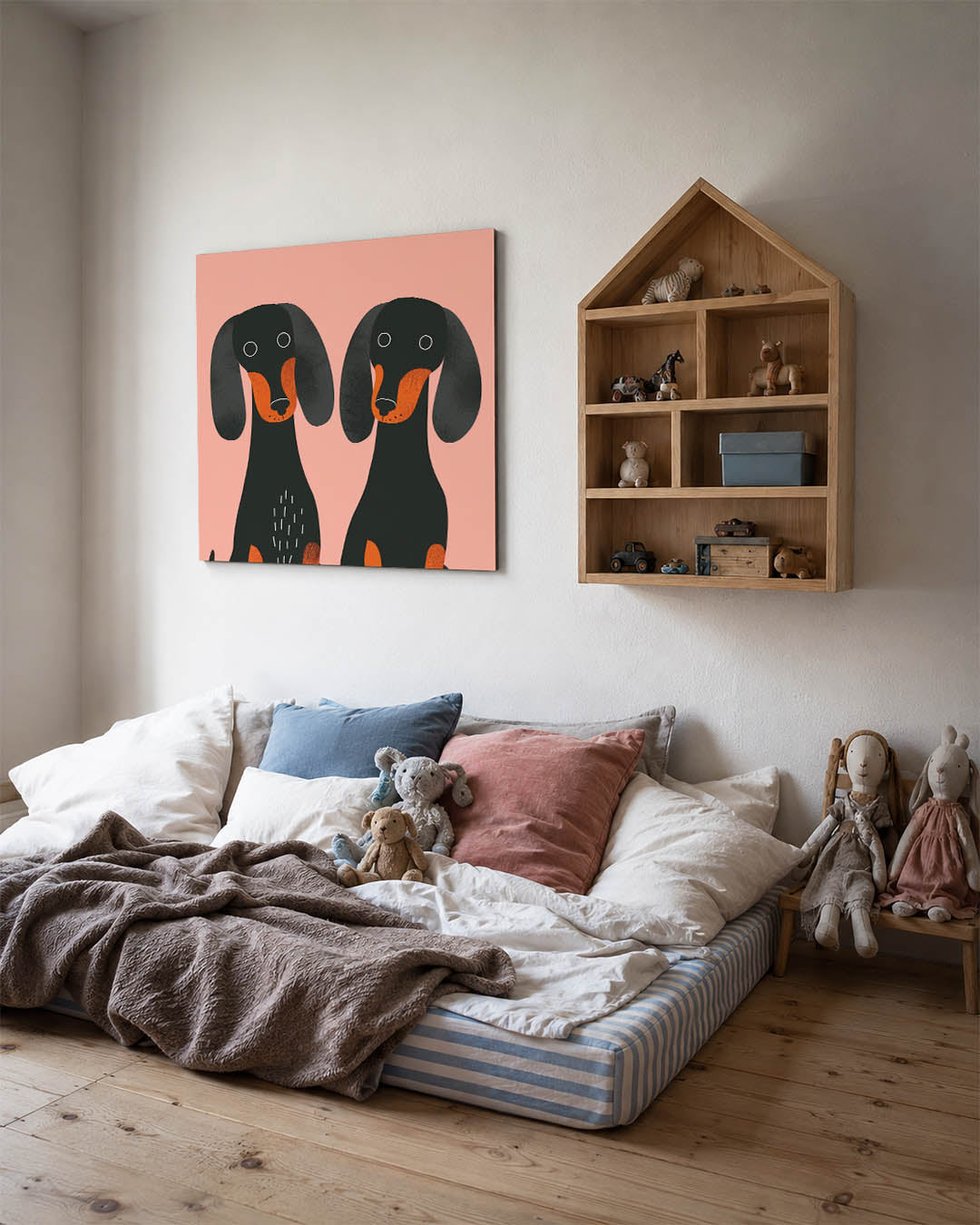 Honden illustratie Kunstwerk