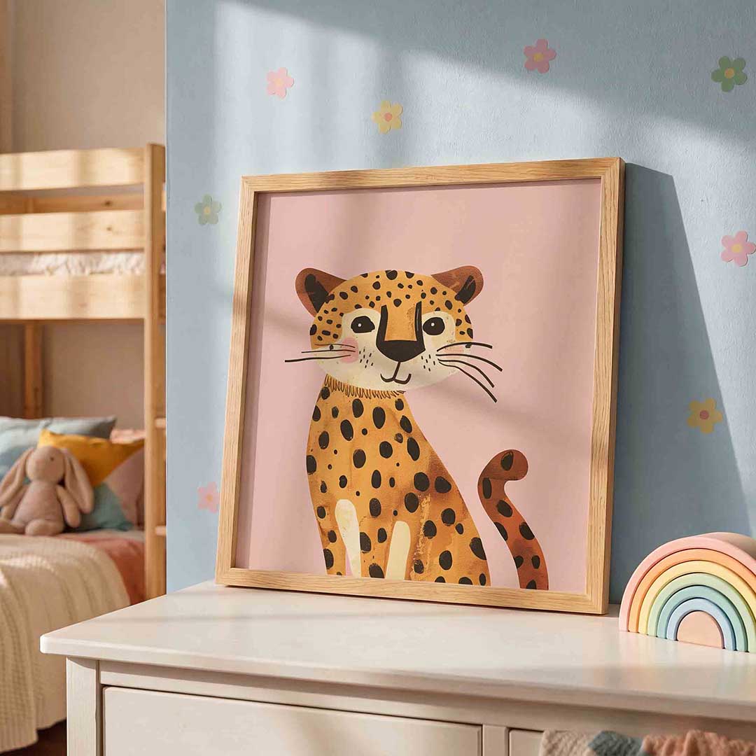 Schattige luipaard Poster
