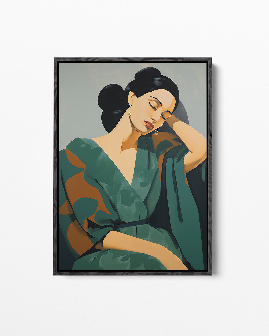 Dromerige vrouw Kunstwerk
