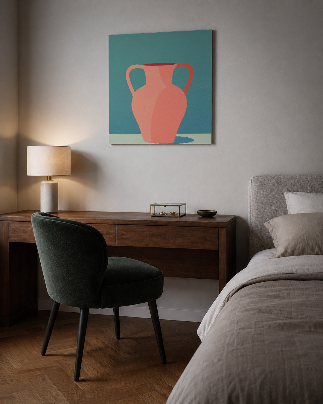 Vaas met handvatten Kunstwerk