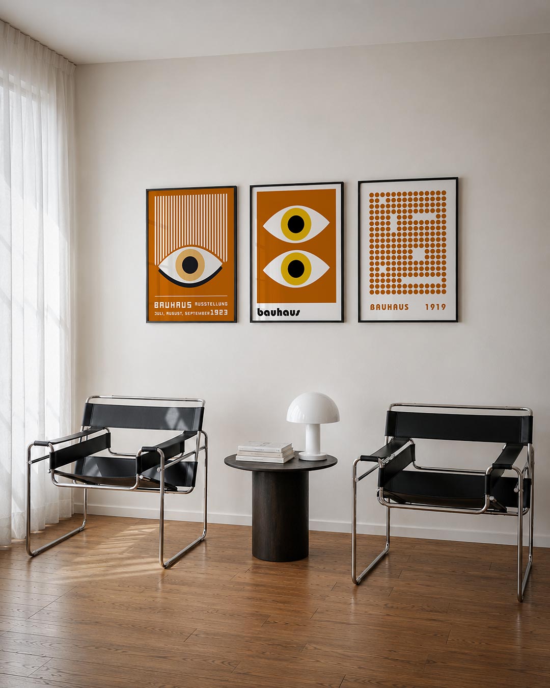 Lijnen en oog Posterset