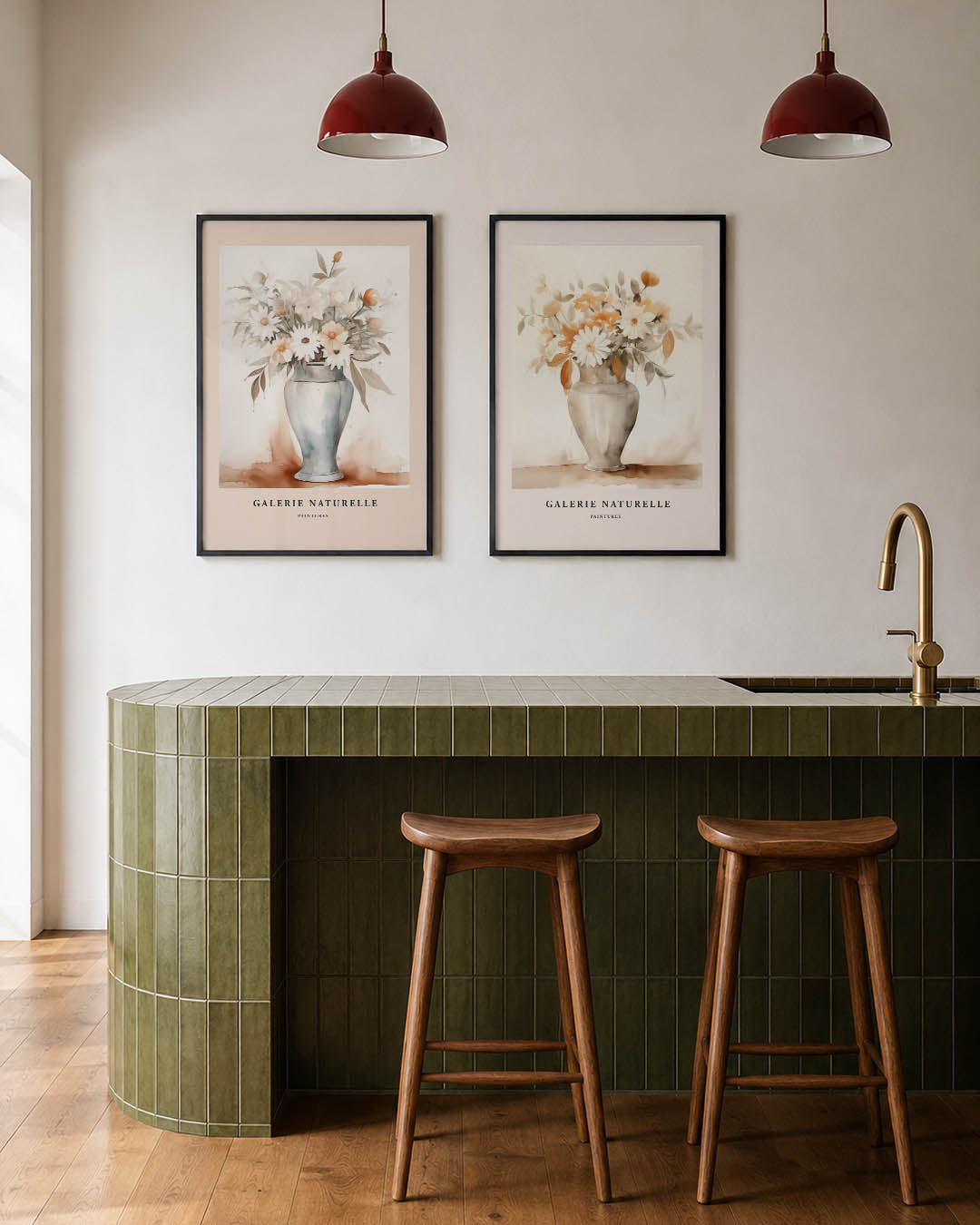 Bloemrijke vaas Posterset