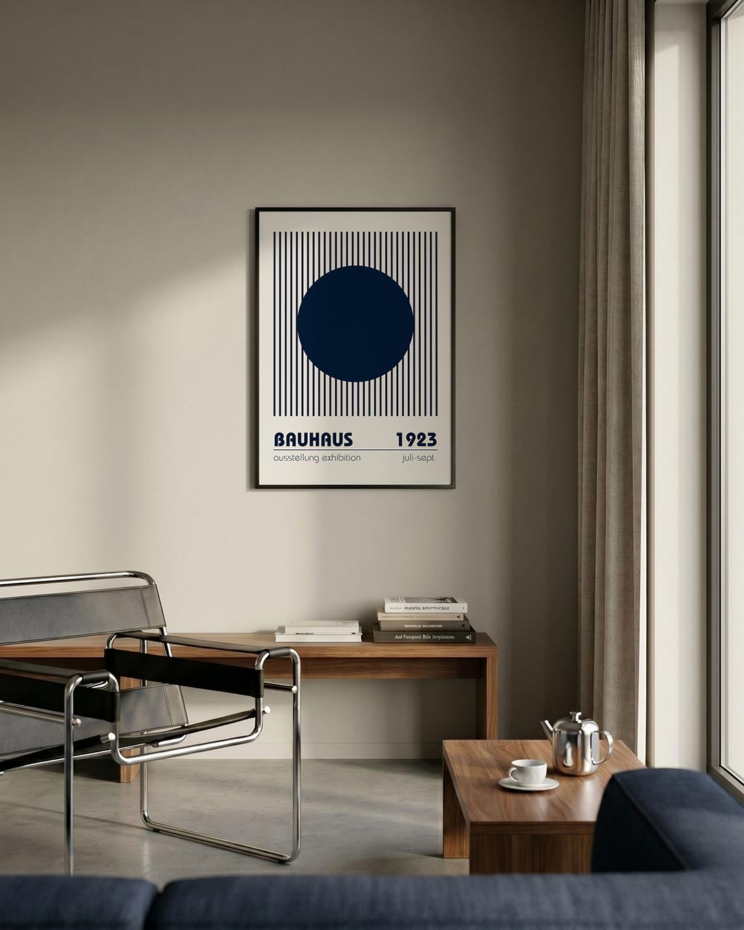 Cirkel en lijnen Poster