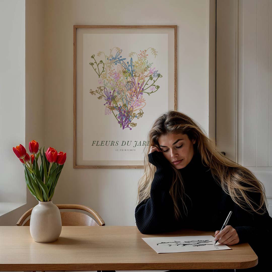 Fleurs du Jardin Poster-WallArtistic