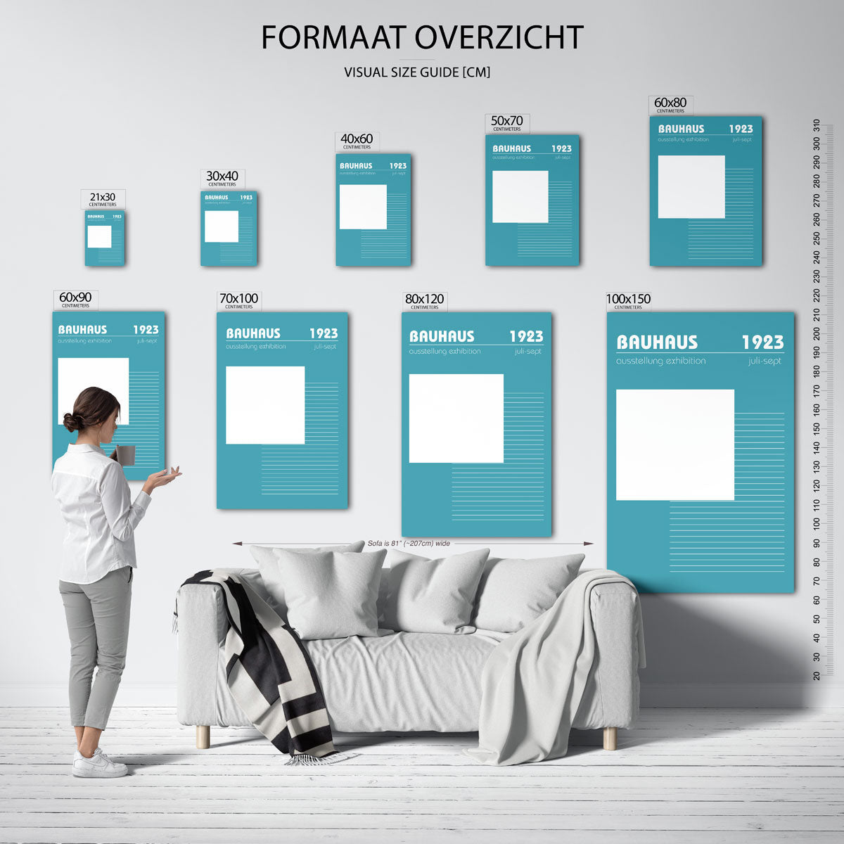 Lijnen en vlakken Poster