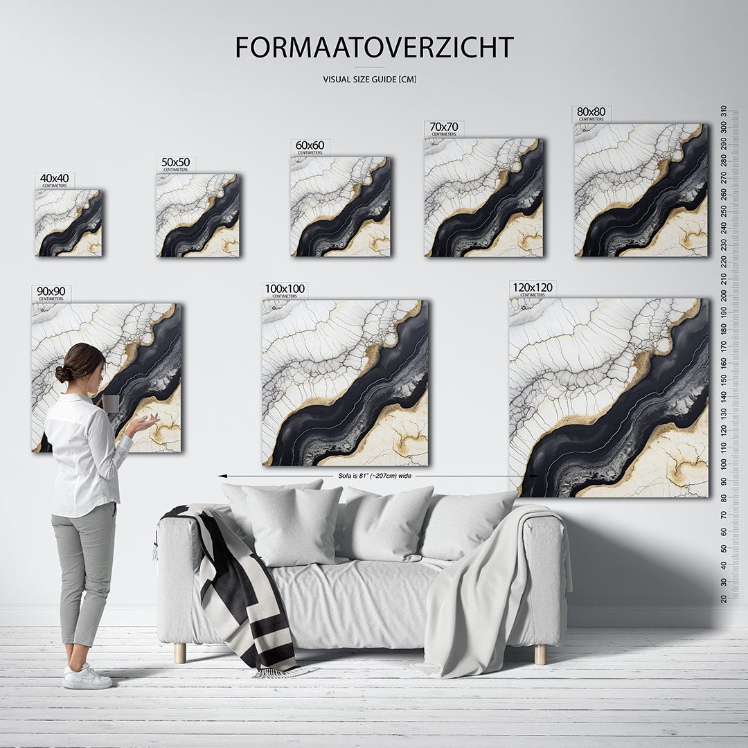 Organische lijnen Kunstwerk